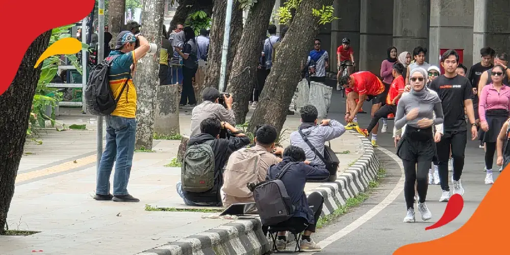 fotografer lari